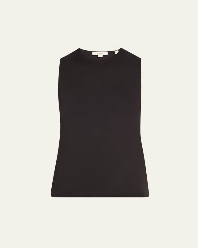 Fitted Crewneck Shell Top